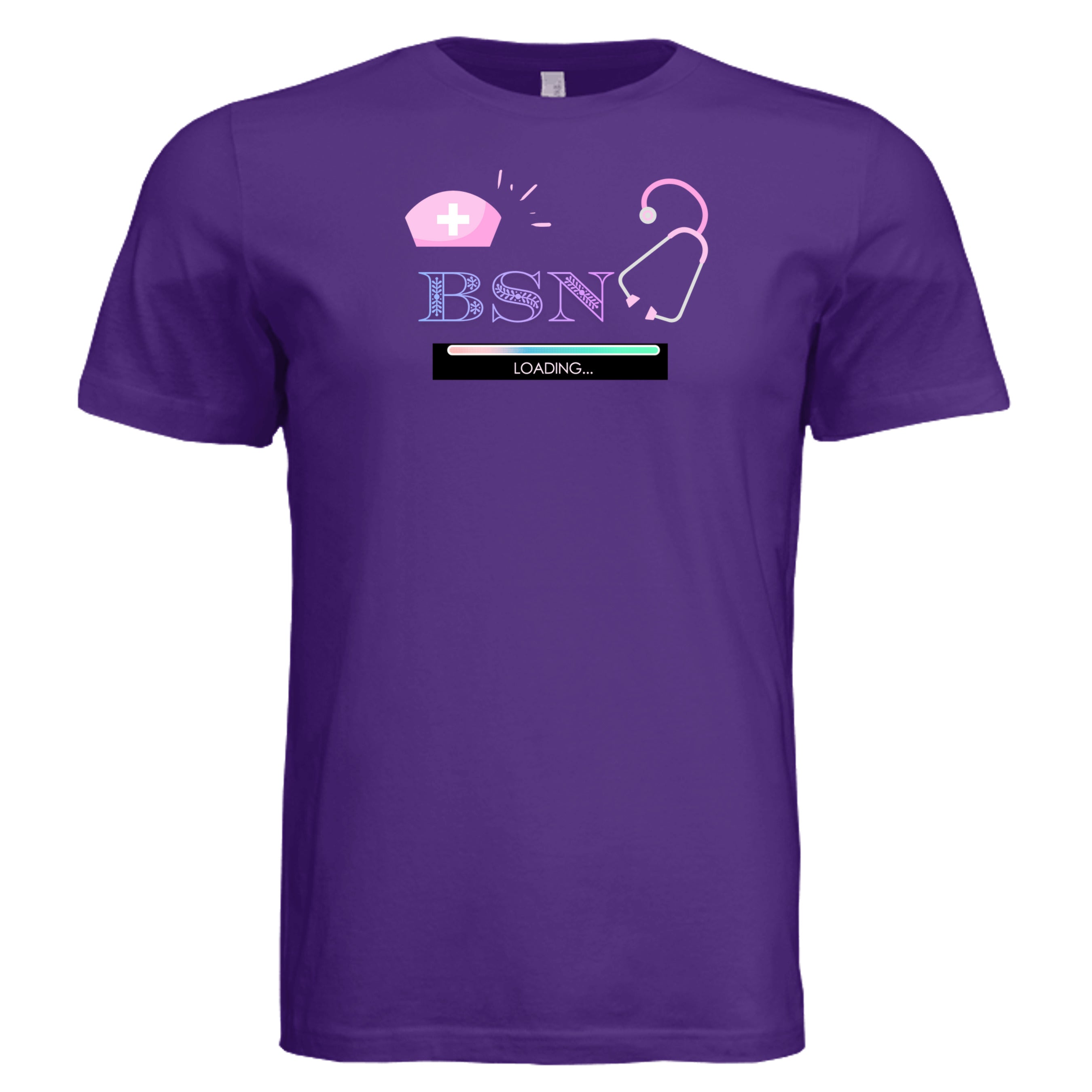 Solid Team Purple Triblend - 3413C - FRONT
